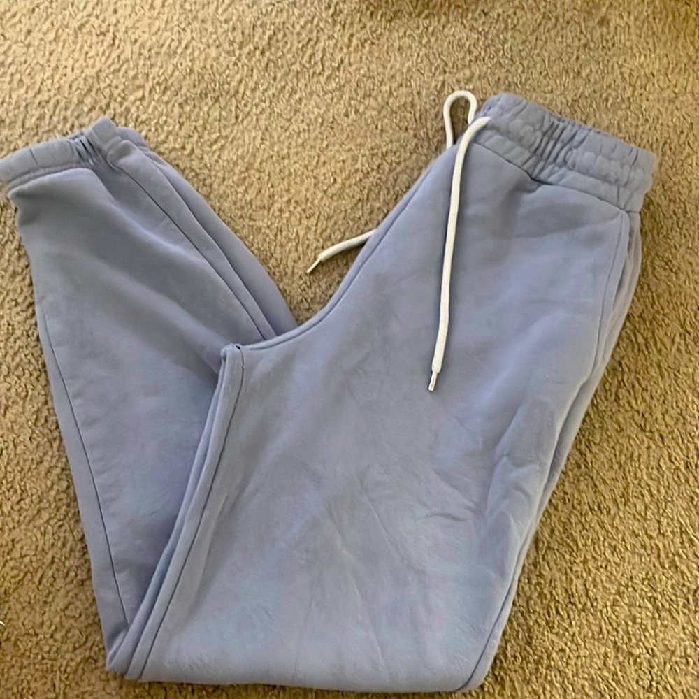 Forever 21 sky blue joggers